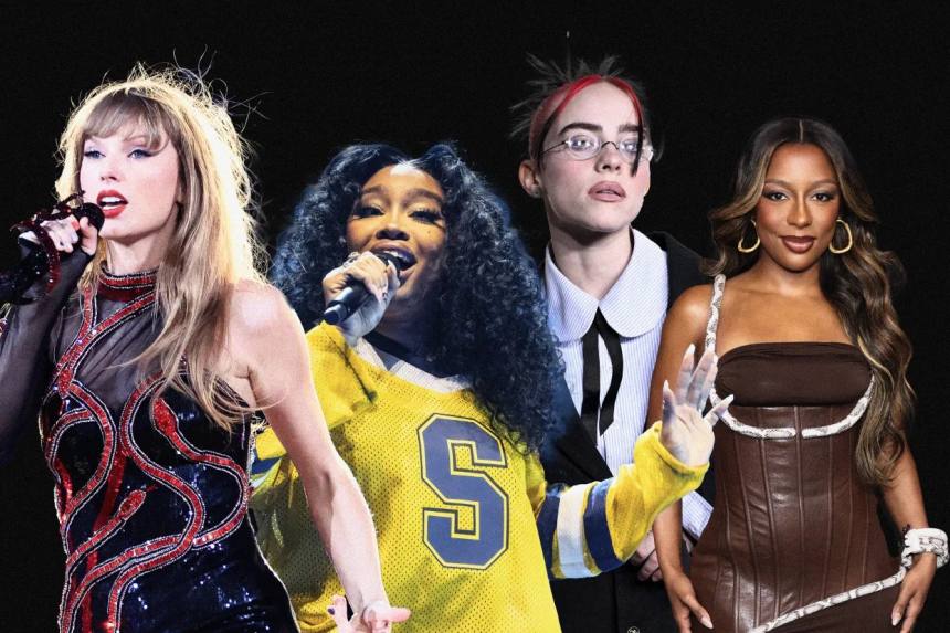 Taylor Swift, SZA, Billie Eilish and Victoria Monét could all make history at the Grammys